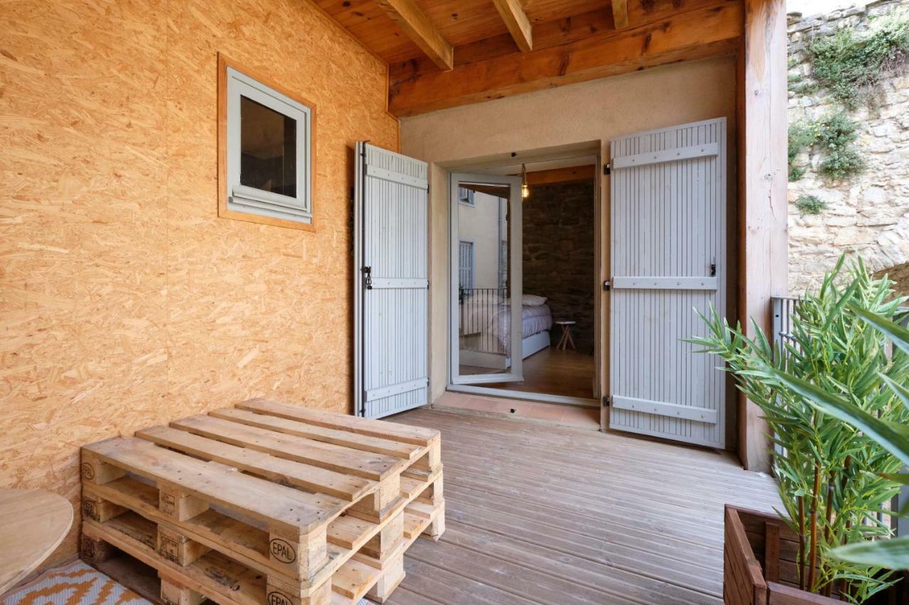 Mélina - appartement dans les remparts de la Bastide avec parking et terrasse Carcasona Exterior foto