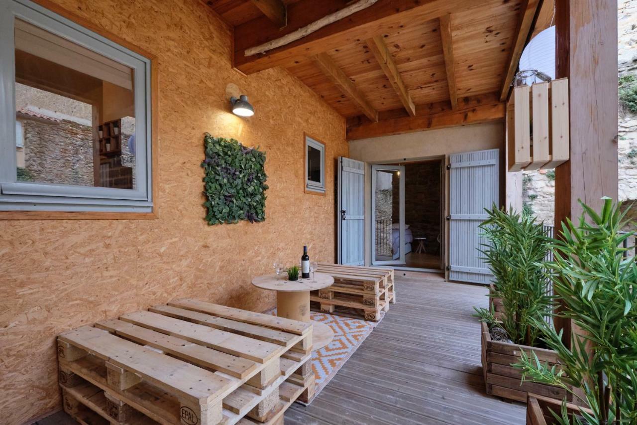 Mélina - appartement dans les remparts de la Bastide avec parking et terrasse Carcasona Exterior foto