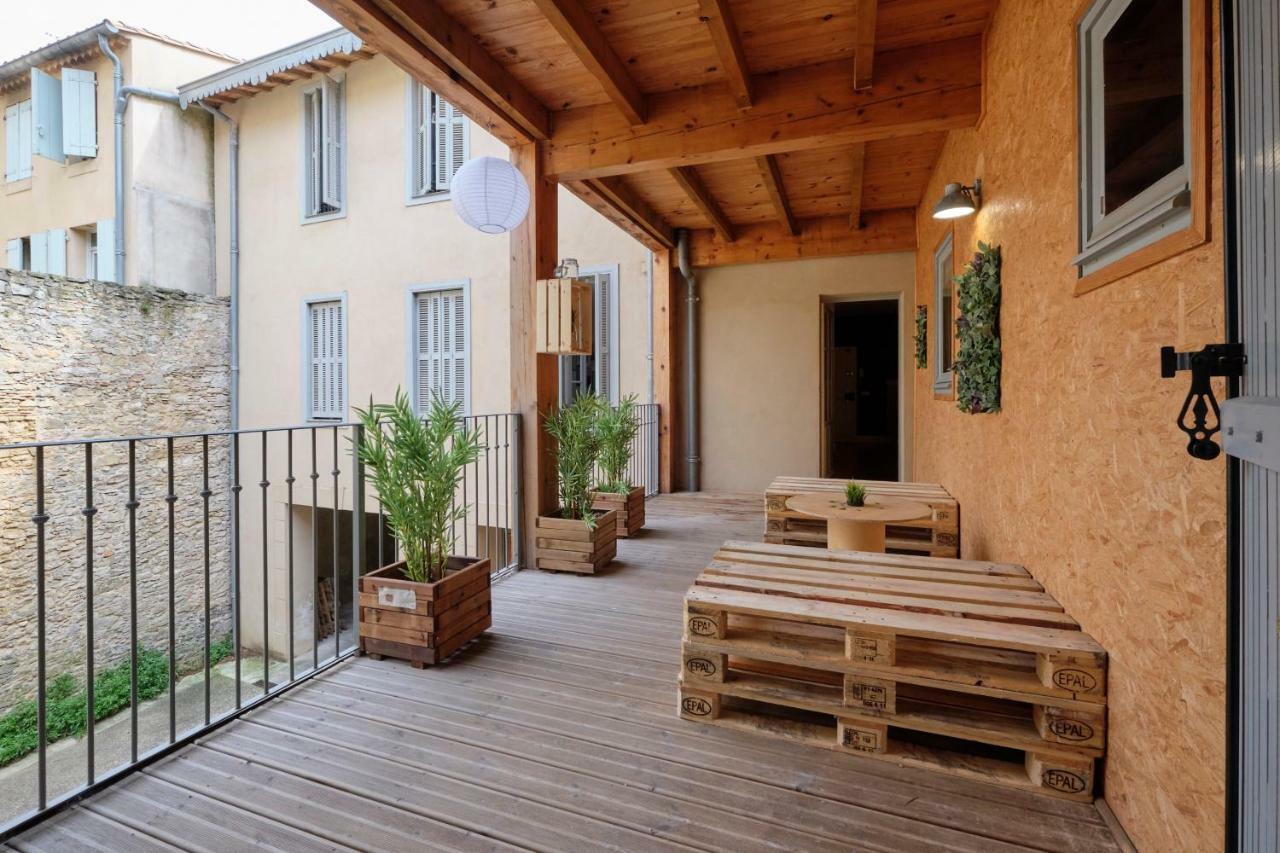 Mélina - appartement dans les remparts de la Bastide avec parking et terrasse Carcasona Exterior foto